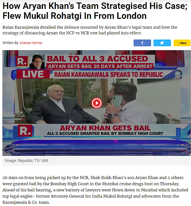 <a href="/sangeeta150498/">🦋🦋Sangeeta🦋🦋 🇮🇳</a> Agree. Absolutely.
There is a pattern.
10 lakh per hearing Aryan's Adv from London: