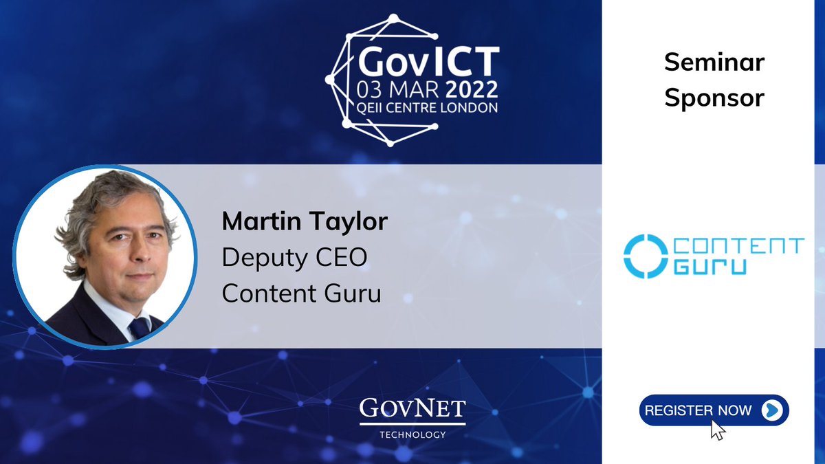 From digitisation to #digital transformation!

Join a seminar session with <a href="/MHTMartin/">Martin Taylor</a>, Deputy CEO at <a href="/cgchirp/">Content Guru</a> on "Future-Proofing Your Citizen Engagement" at #GovICT on 3rd March!

Register your place here: hubs.la/Q012DW0x0

#CitizenXP #Tech #PublicSector