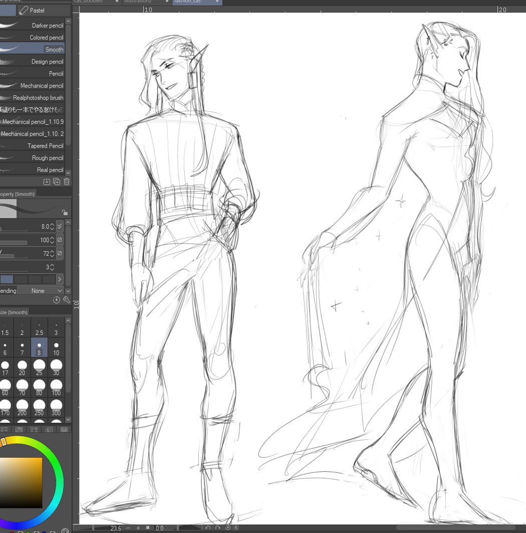 Finally started sketching some of those sweet fashion suggestions ovo