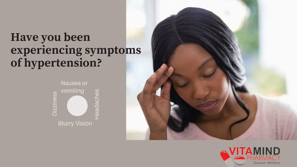 Vitamindzw's tweet photo. Have you been experiencing dizziness, blurry vision or nausea? If these are frequent symptoms they could be indicators of high blood pressure. If you are unsure about these symptoms, come in for a BP test and we will help you through it.

#Vitamind #DiscoverWellness https://t.co/Kx2Em7r8BN