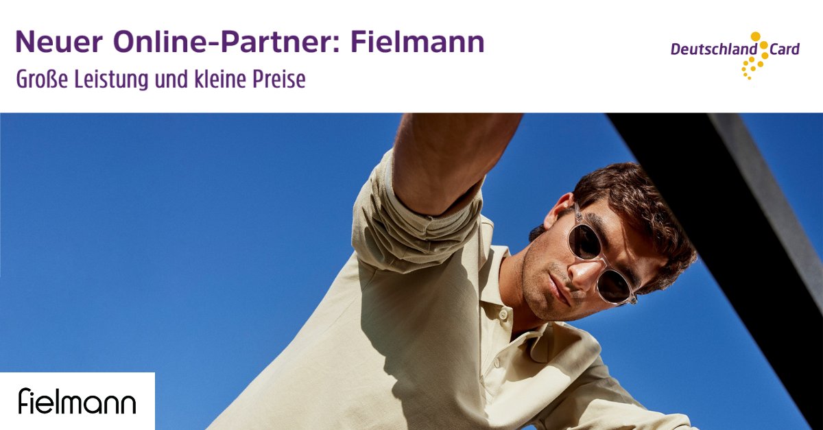 DetlevRubant's tweet photo. Die #DeutschlandCard wächst weiter!🚀
Unsere Teilnehmer:innen können nun auch bei Fielmann bei jedem Online-Einkauf DeutschlandCard Punkte sammeln. Wir freuen uns auf die Zusammenarbeit, zahlreiche spannende Aktionen und starten direkt mit 10-fach Punkten! 
#näheramkunden https://t.co/JthN1TBSqy