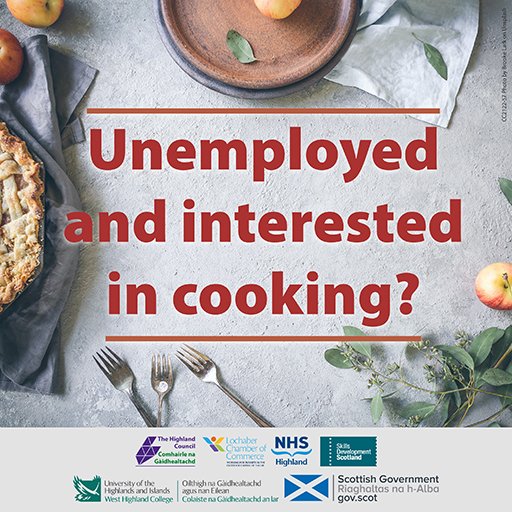 📣 Are you unemployed and interested in cooking? We have a 6 month cooking initiative within the #Lochaber and #Skye areas starting 28th February 2022! 🍳🥘🍽️ Find out more and apply ➡️ ow.ly/XwTg50HA4uj