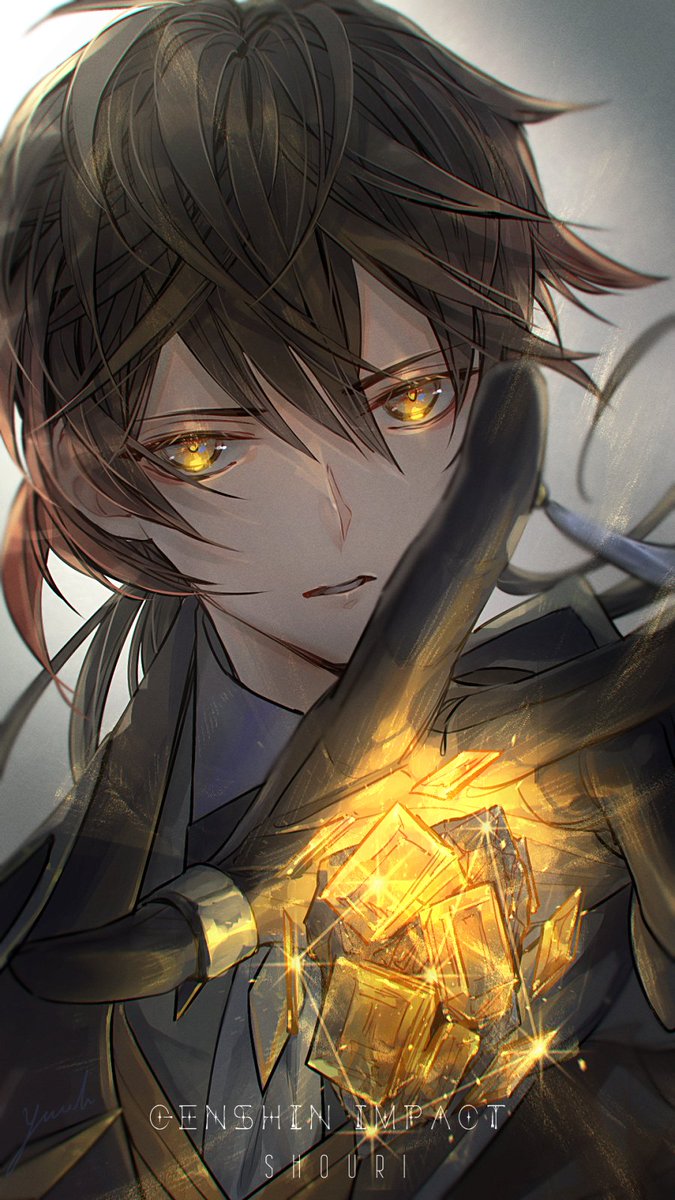 鍾離|しょうり(原神) 「鍾離先生まとめ(Do NOT Repost.)
#zhongli #原神 」|喜ノ崎ユオのイラスト