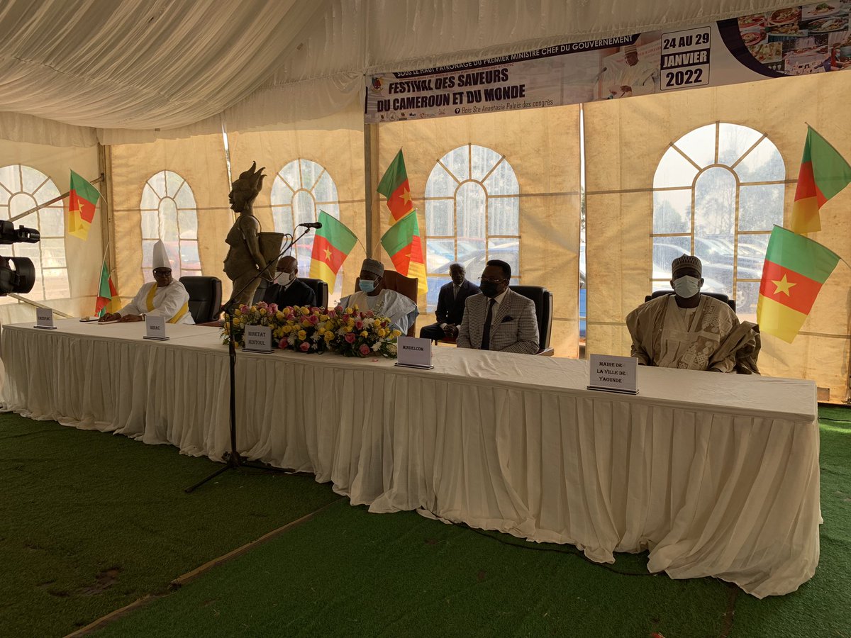 Dreamer_Agency's tweet photo. Nous assistons actuellement à l’Ouverture solennelle du Festival des Saveurs du Cameroun et du Monde.
#MINTOUL #VisitCameroon #VisiterleCameroun #BienvenueAuCameroun https://t.co/m5rbrsrc3b