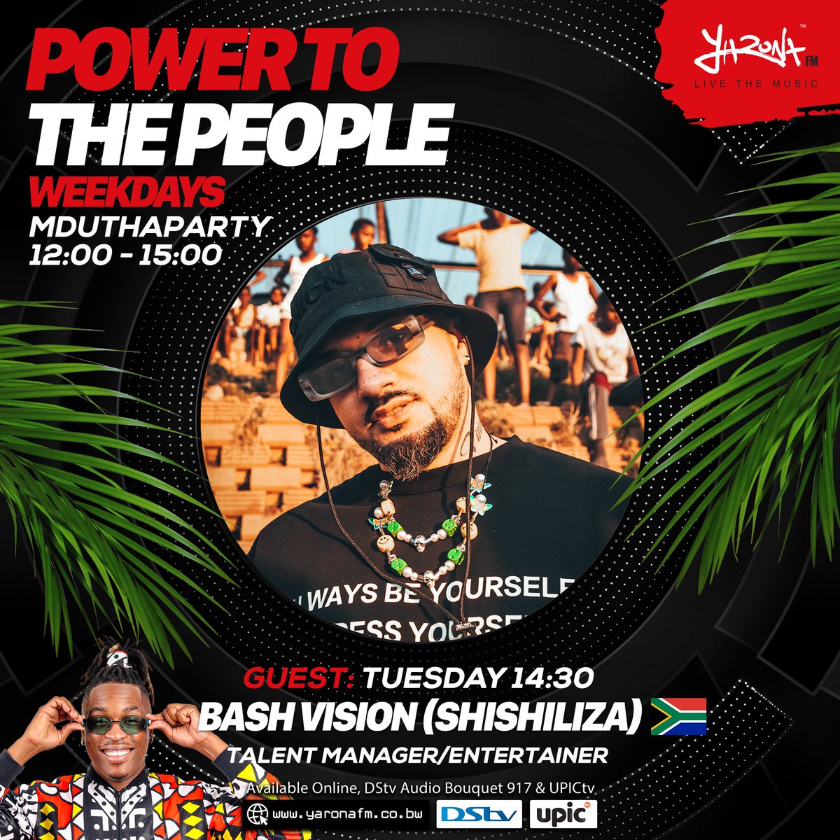 thapartypapi's tweet photo. Hosting the DJ with the Biggest Podcast In The World @MacGUnleashed on #PowerToThePeople exclusive to @TheRealYaronaFM @ 14:40 CAT 🔥⚡💯
📲Whatsapp: +26774751545
📲SMS: 16106
☎️Studio Line: +2673911066
🖥 DStv Ch917
🖥 UPICtv
🌐https://t.co/6SJB6NT77H https://t.co/1lS9LuqQ1d https://t.co/KukkiChdH3