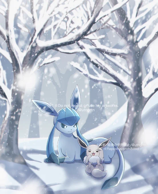 雪山の親子
#Pokemon #ポケモン 