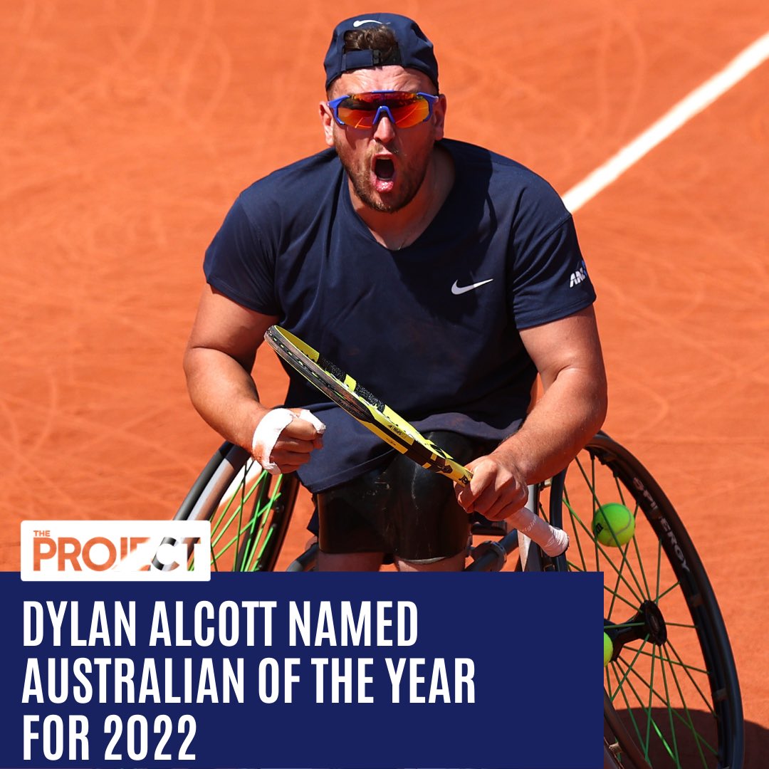 theprojecttv's tweet photo. Congratulations to the legend that is @DylanAlcott. He’s been named the Australian of the Year for 2022. https://t.co/MZCiVVbtoy