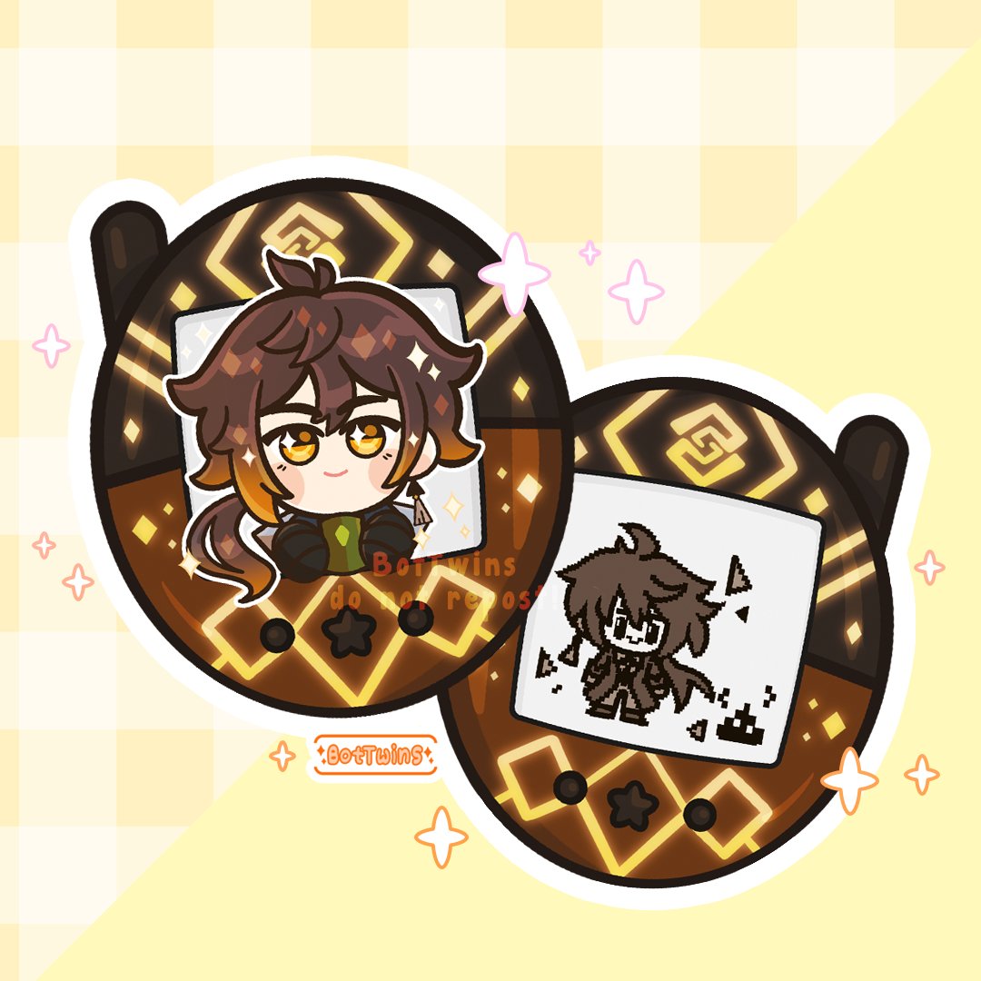 BotTwinsArt's tweet photo. Zhongli-gotchi! 
#GenshinImapct #genshinimpactfanart #Zhongli https://t.co/qXOrSqxaCG