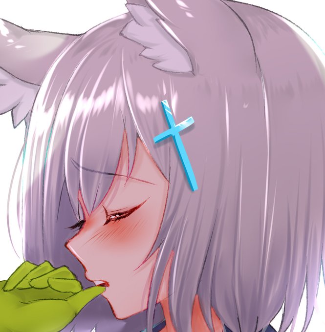 描きかけシロコちゃん・・・(かわいい) 