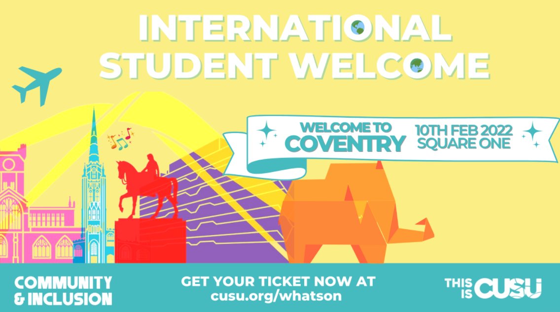 Join one of the biggest international student events of the year! You have the chance to meet new people, enjoy the dance, music and cultural performance😍 Note that the tickets are limited, click the following link to book your ticket now⬇️ cusu.org/ents/event/633…