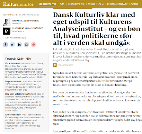 saintmichels's tweet photo. Kulturens Analyseinstitut er en fælles opgave - er det klare budskab i nyt samlet oplæg fra alliancen Dansk Kulturliv #dkpol #dkkultur @FremtidsBib - læs mere her https://t.co/GiTzyljRA4 https://t.co/nebgB6Bo1j