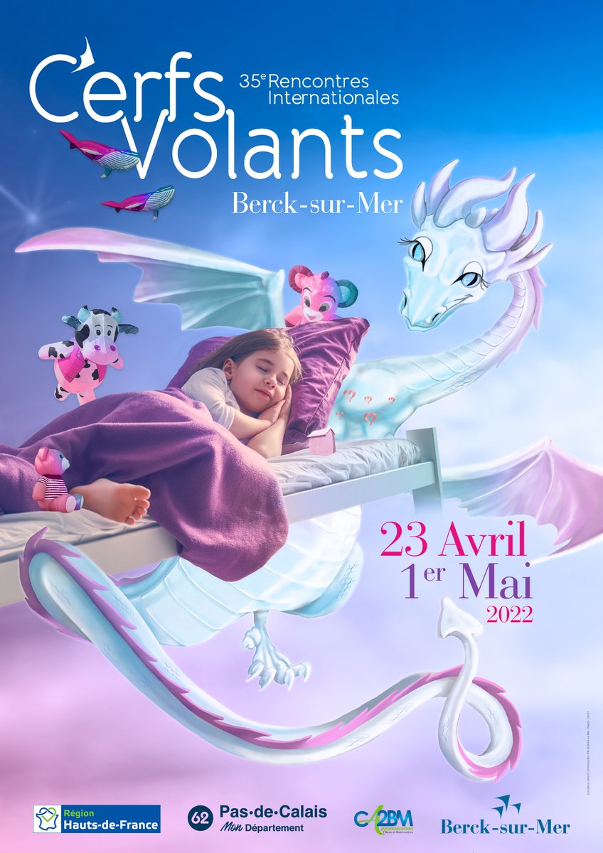 CerfsM's tweet image. Vous nous avez manqués !💕💕
Nous vous donnons rendez-vous du 23 avril au 1er mai pour les Rencontres Internationales de Cerfs-Volants de Berck-sur-Mer 2022! 
Nous avons hâte! A très vite ! 😘😘
RDV sur cerf-volant-berck.com