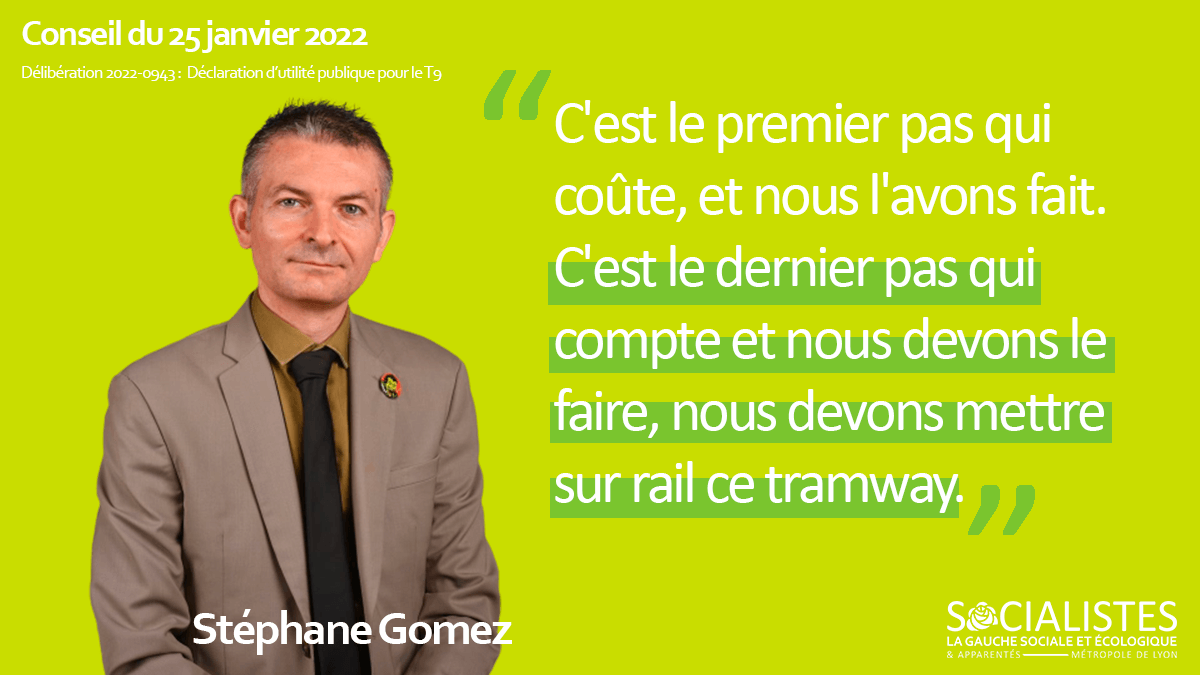 SocialistesGL's tweet photo. 🗯️ @GomezStephane est intervenu sur le futur #T9, projet essentiel et tant attendu par les habitants de #Villeurbanne et de #VaulxenVelin.
➡️ À lire ici : https://t.co/pgJCHS7Q1M
#DirectGL https://t.co/bVmDzBjym6