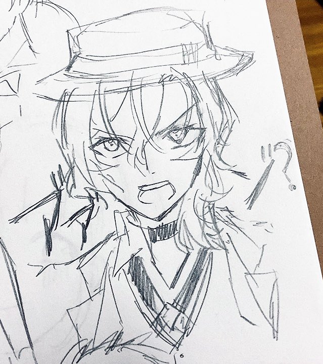 niko11235's tweet photo. 最近の文スト落書きあげとく https://t.co/ZrJqDSjfYj