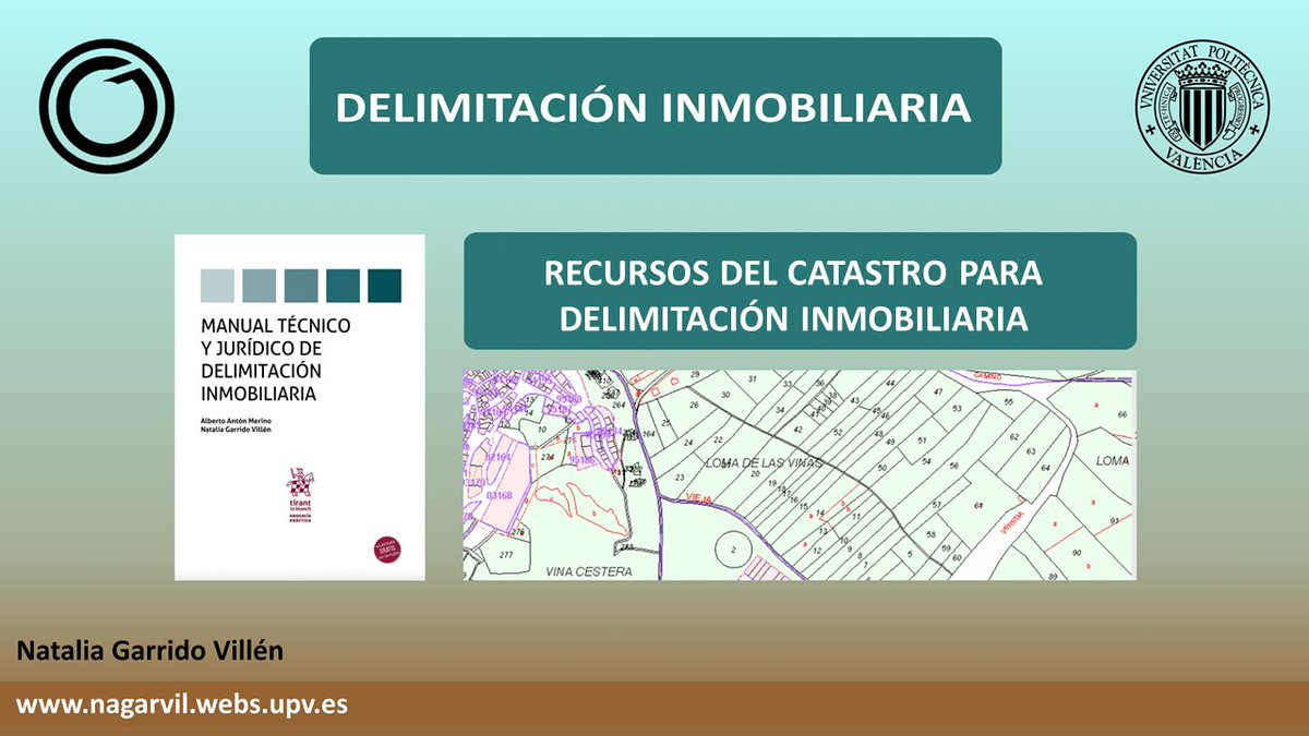 ngarridovillen's tweet photo. Recursos para #delimitacióninmobiliaria. El #Catastro es el organismo que más información ofrece, más que el #Registrodelapropiedad si hablamos de gráfica #georreferenciada, pero hay que utilizarla con cuidado, conociendo sus limitaciones. 
https://t.co/X0WVECy2Id https://t.co/HZq9o3zBua