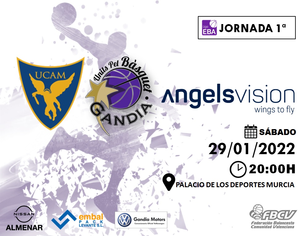 UPBGandia's tweet photo. 1º EQUIPO | 🏀
‼️Cambio de hora‼️
‼️Jugamos sábado en Murcia‼️
#UNITSCREIXEM💜
@AngelsVision_ 🕶 #EMBALPACK📦 #NISSANALMENAR🚗 #GANDIAMOTORS🚘 #2FASE https://t.co/M90PsddmVB