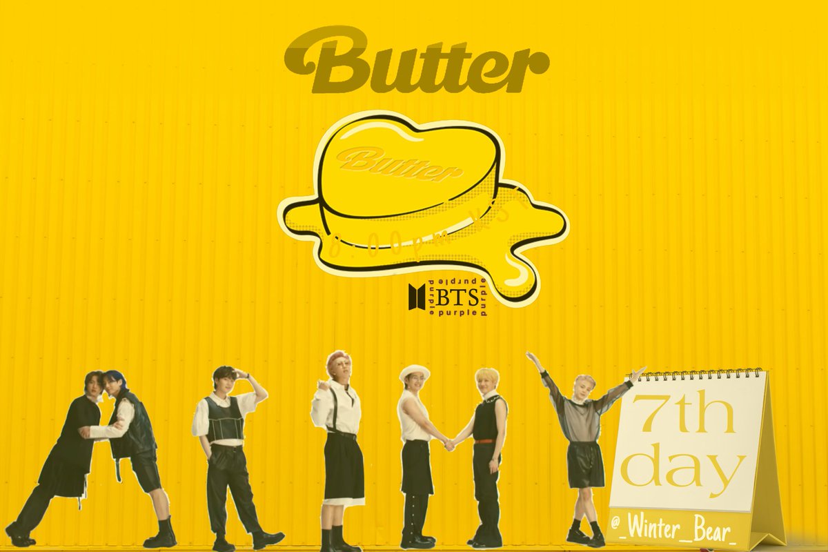 _Winter__Bear_'s tweet photo. It's Day-7 for our ongoing streaming party for BTS_🥞

💜Seven with You💜
💜UNITED FOR BUTTER💜
💜Love 7!???💜
Stream with us daily at 8:00 pm KST🥞

PLAYLIST:💜 https://t.co/w5RNgIZJuG

#BTS #purpleBTS #BTSPavedTheWay #BTSevenMembers #JK #RM #V #JIN #JIMIN #JHOPE #SUGA #♾️ #7 https://t.co/sRjfL2E8EP