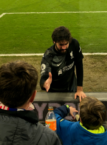 x_basement's tweet photo. Thank you @Alissonbecker. This is the moment when the greatest goalkeeper in the world ran the length of Selhurst Park to give his gloves to a young fan. Many magic moments since following @LFC in 1974 but very hard to beat this. #YNWA https://t.co/BeJNJ0rQuj