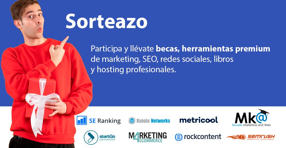 marketingandweb's tweet image. 🔥🔥🔥SORTEAZO ÉPICO!! 🔥🔥🔥

Consigue becas, herramientas premium de marketing, SEO y redes sociales, libros, hosting y más premios

☝️Me gusta y RT
✌️Comenta con #DSMPublicidad y dinos la razón por la que te gustaría conseguir el premio
🤟Más info en bit.ly/CongresoDSMPub…