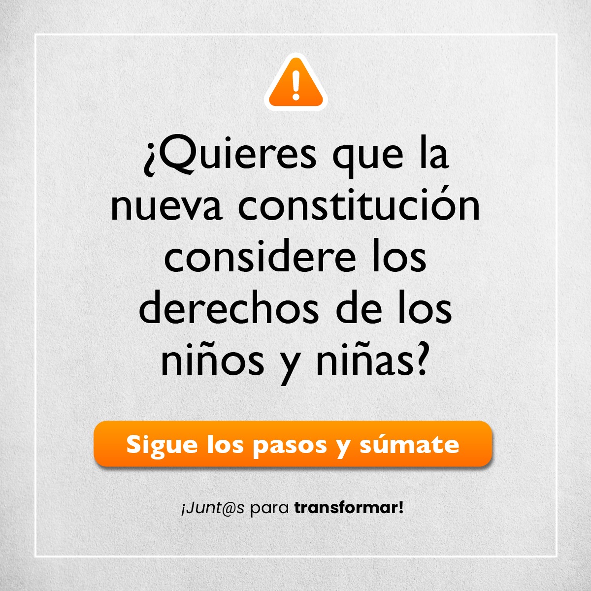 WorldVisionCHL's tweet photo. ¡VAMOS EN 9.000 FIRMAS! Necesitamos que los derechos de los niños, niñas y adolescentes sean reconocidos en la Nueva Constitución ¡Tenemos 1 semana para juntar 15 mil firmas! Necesitamos tu ayuda URGENTE #NiñezEnLaConstitución https://t.co/8EHVfY1Orl https://t.co/1ON3YnVEHe