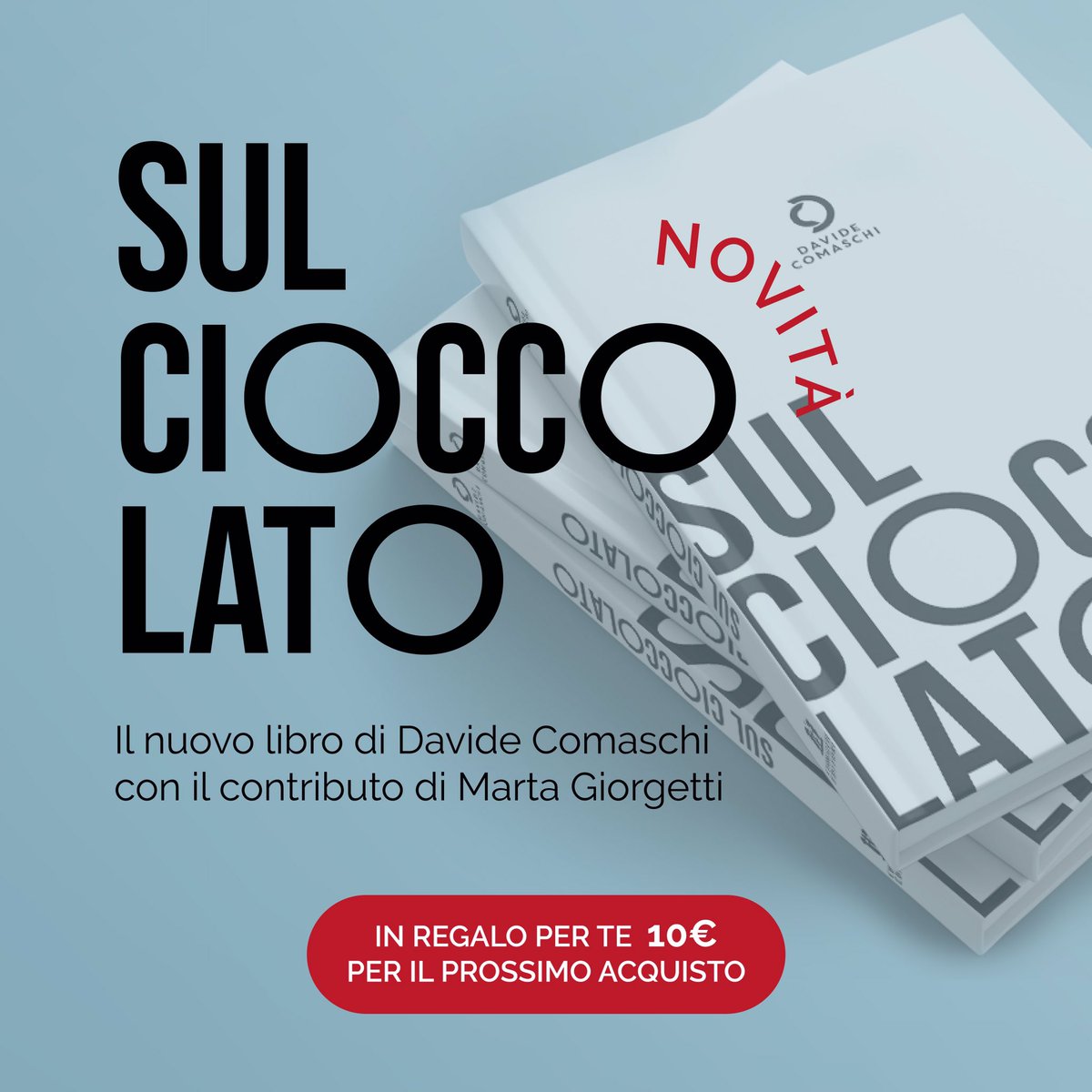 su shop.chiriottieditori.it trovate la novità libraria SUL CIOCCOLATO, firmata da <a href="/ComaschiDavide/">Davide Comaschi</a> con la collaborazione di Marta Giorgetti, per <a href="/chiriottied/">Chiriotti Editori</a> 
E da oggi, per una settimana, in regalo per voi un voucher da 10€ per un futuro acquisto nello shop #chiriottieditori
