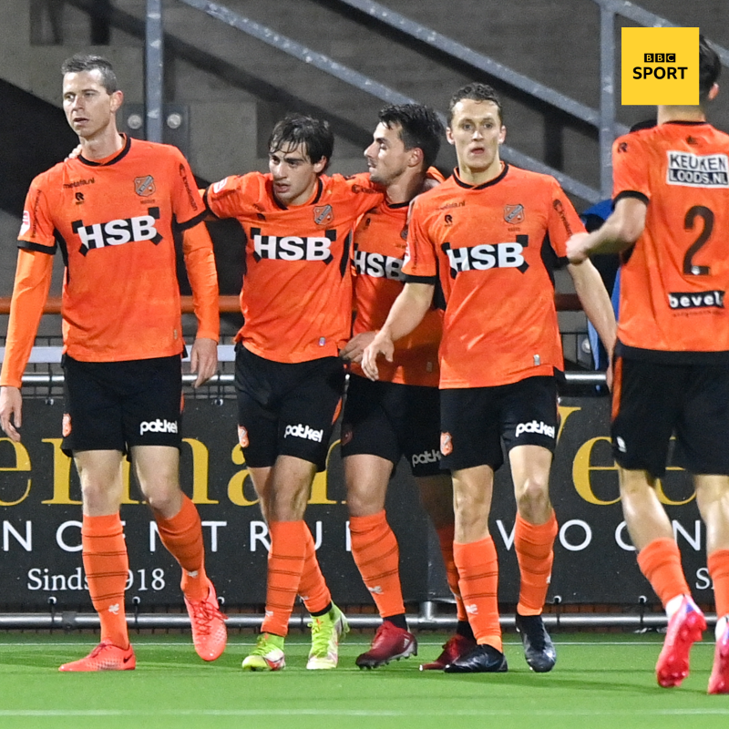 BBCSport's tweet photo. 🔝 Top of the Dutch second tier
7⃣ Seven points clear

Welcome to Volendam - the club where Johan Cruyff's legacy lives on through manager Wim Jonk.

By developing young players and playing attacking football, 'The Other Orange' are thriving.

This is their story 👇

#bbcfootball