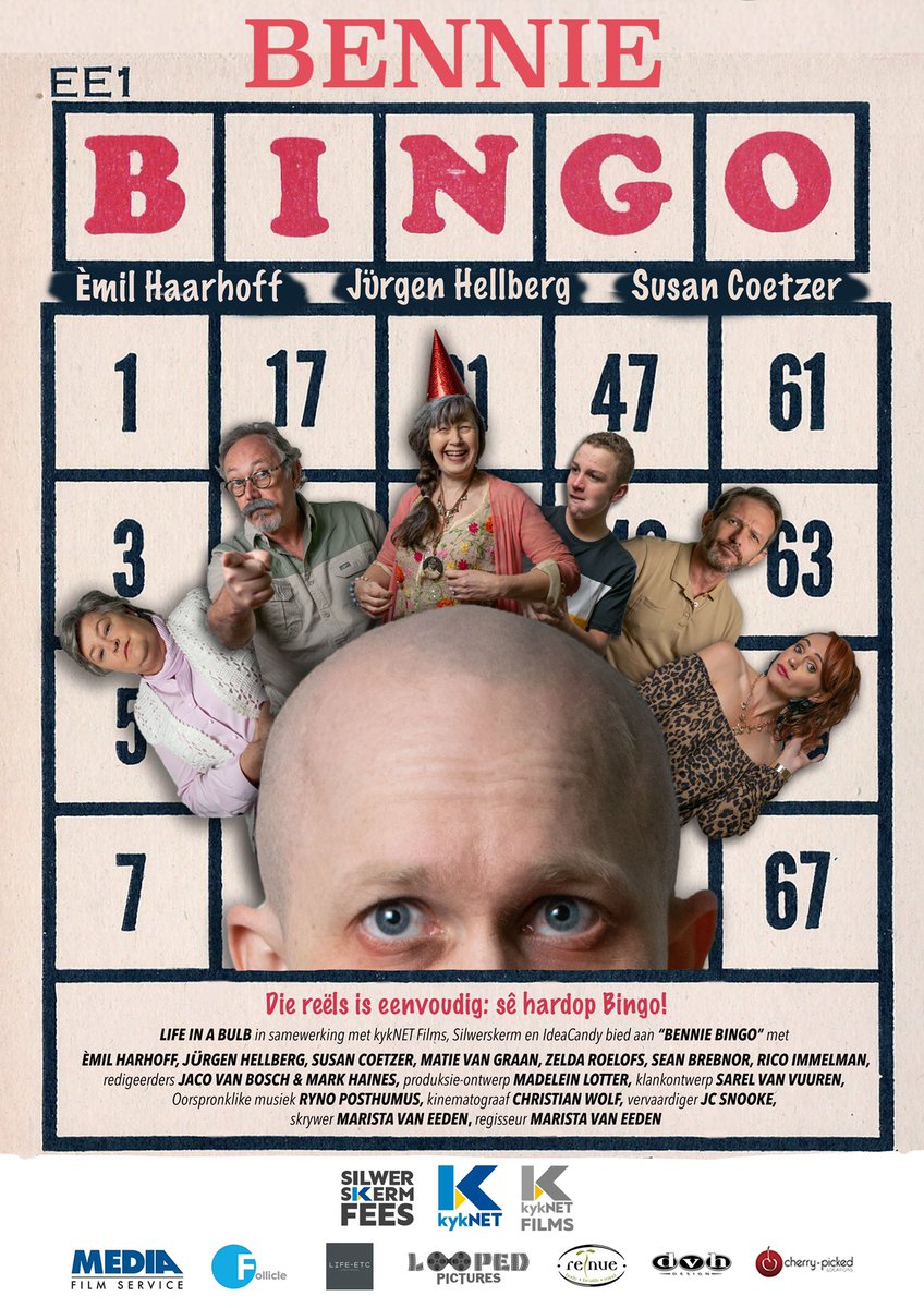 talent_etc's tweet photo. #LIFEETC - We are excited to be part of this years @SilwerskermFees with our film, BENNIE BINGO talent is @emil_haarhoff Jurgen Hellberg @seanbrebnor Elna Greef, Zelda Roelofs, Rico Immelman and Susan Coetzer. Film was written and directed by uber talented Marista van Eeden https://t.co/D7nFw5o0a5