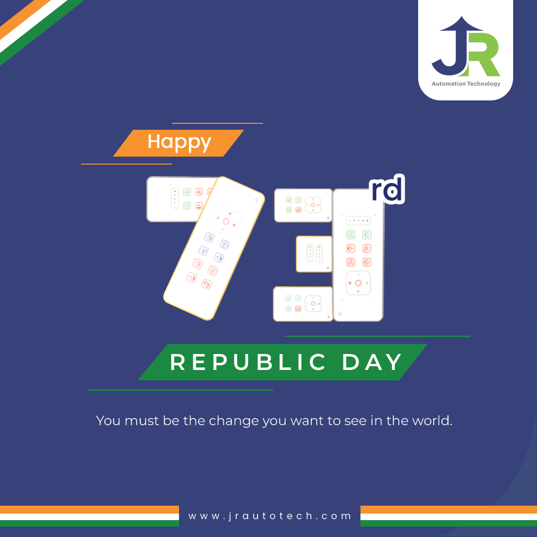AutomationJr's tweet image. #Happy73RepublicDay
Switch your home to smart home.

For more information : 
• jrautotech.com
• neoniconselector.com

#73republicday #republicday2022 #republicday22 #republicday #india #republicdayindia #jrautomation #jrautomationtechnology #smarttouchpanel