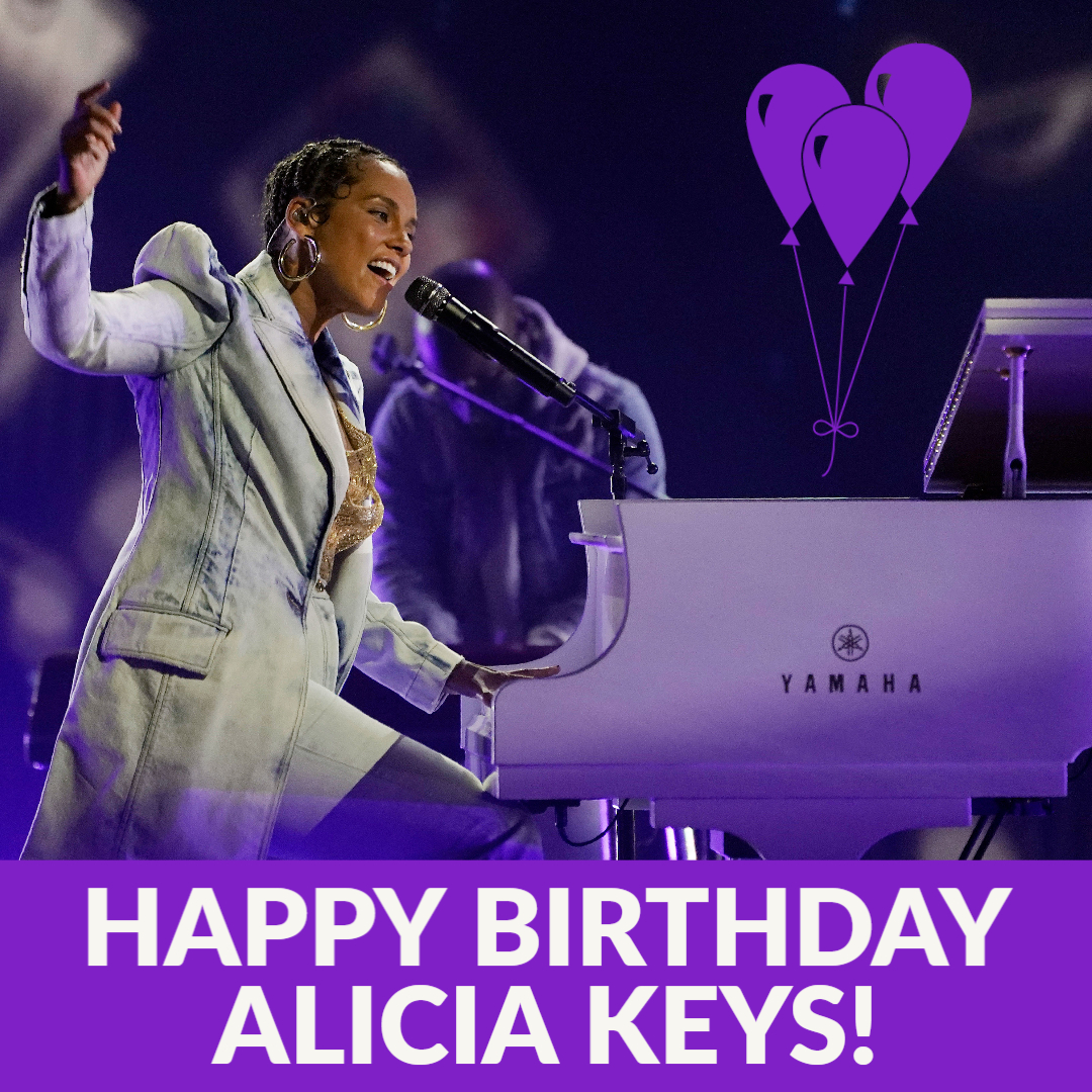  HAPPY BIRTHDAY ALICIA KEYS! Today the singer, songwriter turns 41! 