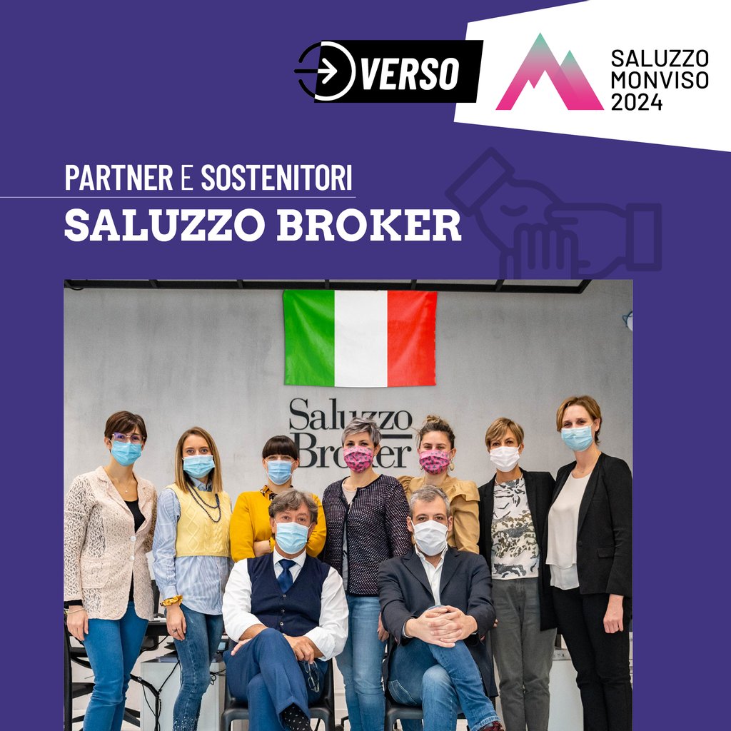2024Monviso's tweet photo. Una delle principali agenzie assicurative della città e del territorio. «Saluzzo broker», fondata nel 1994, è partner e sostenitore del percorso di candidatura di Saluzzo Monviso 2024 a Capitale italiana della Cultura. 

#saluzzomonviso2024 https://t.co/dqSoHyAhBQ