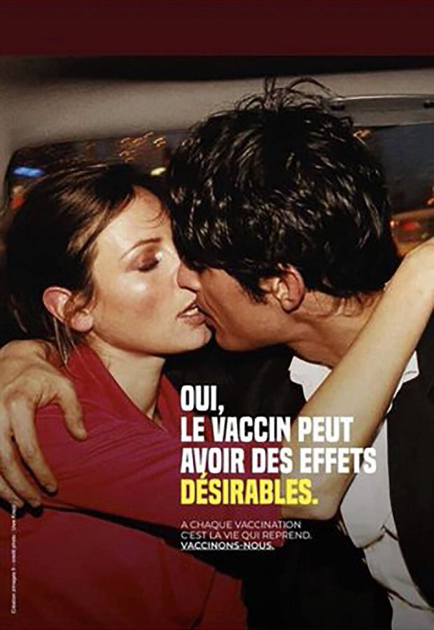 Find the mistake.

🇩🇪 vaccination campaign vs. 🇫🇷 vaccination campaign.