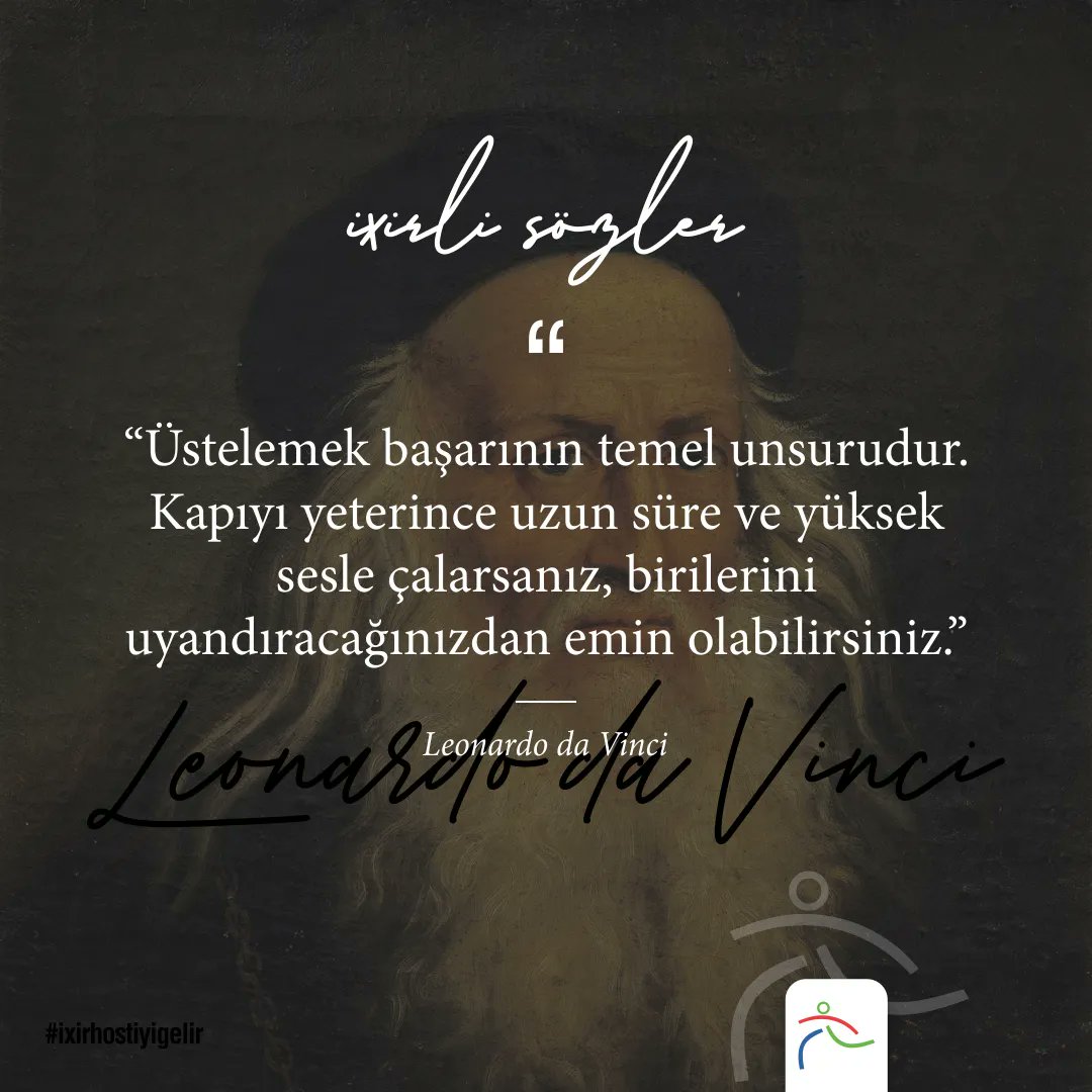 ixirhost's tweet photo. İxirli sözlerde bu hafta, Leonardo da Vinci'yi dinliyoruz.
-
#ixirhostiyigelir #hosting #server https://t.co/xzHodawtmf