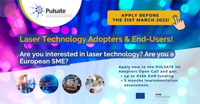 ailu_uk's tweet photo. FUNDING OPPORTUNITY: Laser Technology Adopters & End-Users – All you need to know about the PULSATE Open Call for Laser Adopters. Read more https://t.co/oHwI5DDrCL
#lasers #laserproject #funding #MTC #ailu https://t.co/NtRtsyjUTz