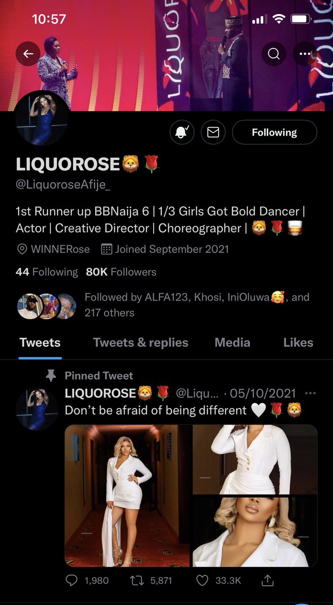 And we clocked it! The highest followed BBN SYE HM Thank you 80k twitter fam…🥂 #LiquoroseKeepsWinning #Liquorose | #EmmaRose