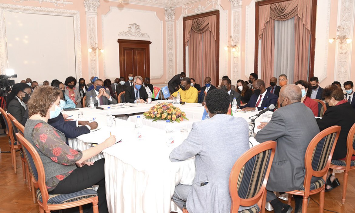 hawelti's tweet photo. #Eritrea &amp; UN Agencies have launched, at Denden Guest House today, 2022-26 (five-year) Development Cooperation Framework on sectors of infrastructure, Agriculture, Energy, Industry, Heath, Education &amp; Capacity Building https://t.co/QUtEnrWVGV