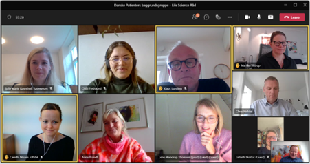 📸🙌 Vores baggrundsgruppe for Life Science Råd. 
#Lifescience får stor betydning for mennesker med kronisk sygdom, og derfor er det vigtigt at inddrage patientperspektivet helt fra start. Civilorganisationer bør være ligeværdig 3. part i privat-offenlig-civil samarbejde #sundpol