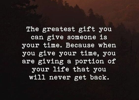 _LindaLarsen's tweet photo. I am grateful for those that give me time regardless of what form that comes in. #mindfulness https://t.co/4GvsYxnxjn