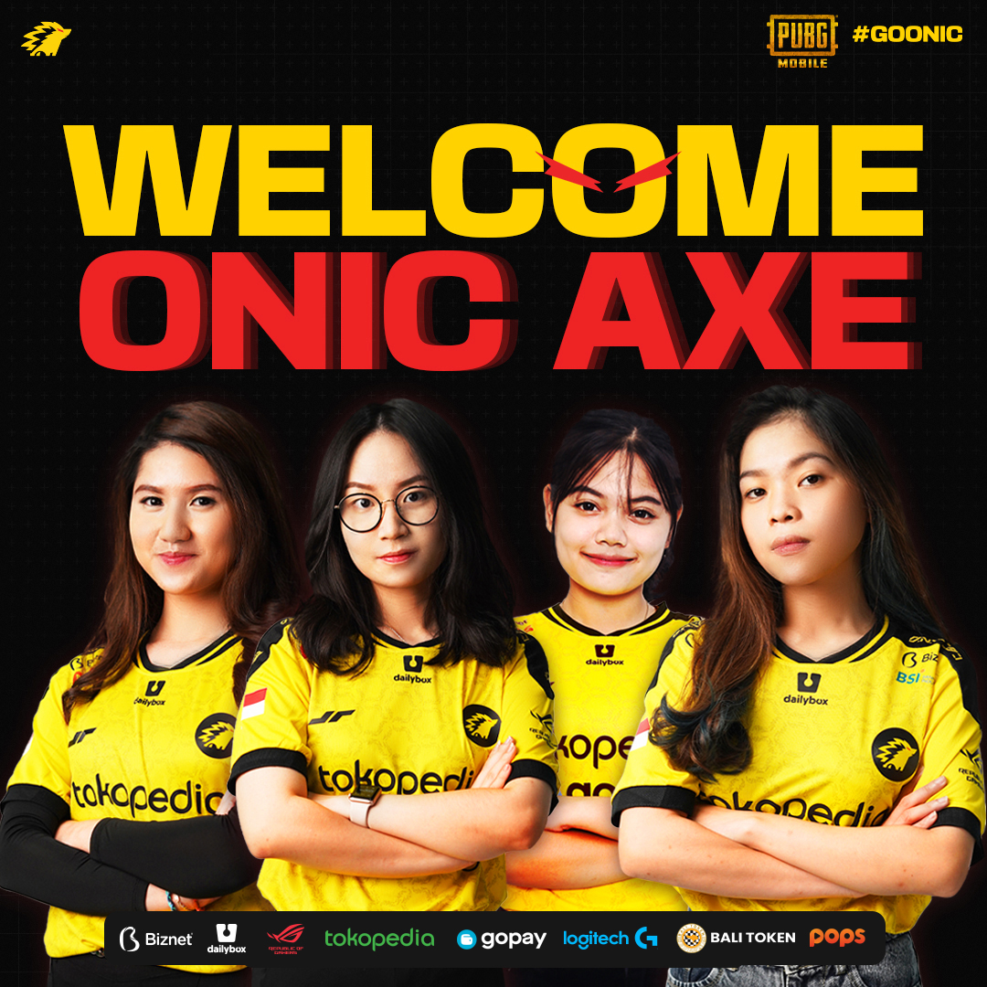 onic_esports's tweet photo. ONIC PUBGM LADIES AXE! ππ€
Kita kedatangan keluarga baru lagi nih. π₯³
Welcome Scarlet, Cecil, Mickey, Sothpe
#GOONIC
#ONICAXE
#ONICPUBGM
#PUBGMLADIES https://t.co/5TsMtCyx0i