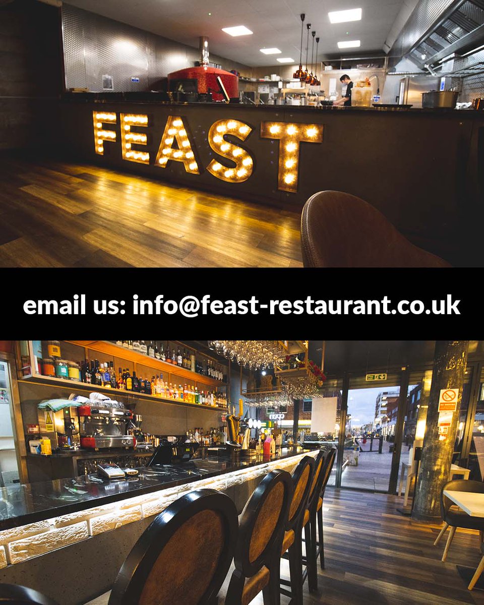FeastRestauran1's tweet photo. 𝐇𝐈𝐑𝐄 𝐎𝐔𝐑 𝐅𝐄𝐀𝐒𝐓 𝐕𝐄𝐍𝐔𝐄 ‼️
Feast is an elegant and exclusive location in the heart of Grays, Essex. Perfect for your private party, corporate entertaining or wedding celebration, the areas available for hire provide ideal settings for receptions, dinners &amp; dances. https://t.co/UJPcP4qeNq