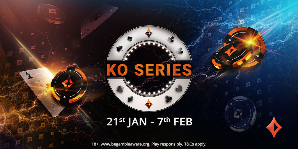 partypoker's tweet photo. We have 5 x $22 KO Series tickets to give away! To go in the draw, like/retweet and tell us which KO Series event you'd like to play! Real money https://t.co/8WwZoGQuyi accounts only. https://t.co/aNTfoUUV5a https://t.co/uGFUqrTrTX