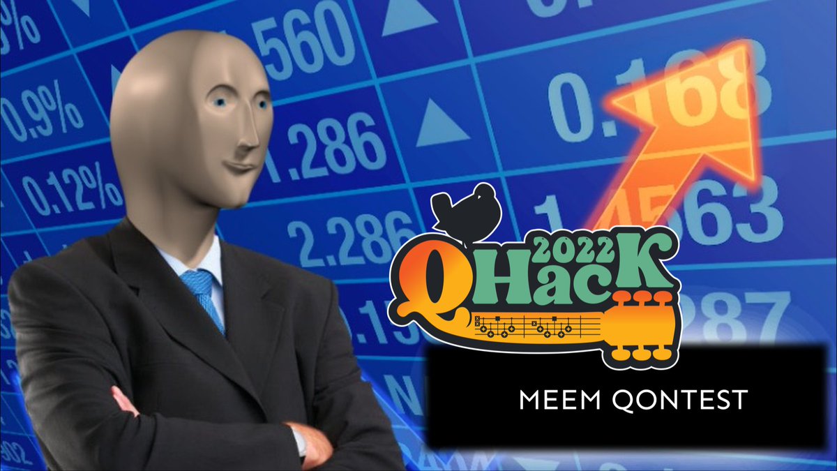 PennyLaneAI's tweet photo. #QHack2022 Event Announcement 📣 

The original QHack Meme Contest is back 😎 

Submit your best quantum-themed memes via Twitter using #QHack2022 and tagging @pennylaneai 

The top three LOLs will win exclusive swag 🎁 

https://t.co/EdmmMI4ne2 https://t.co/b5k16AXSTZ