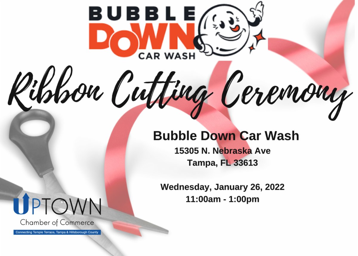 UTChamber's tweet photo. Events You Don't Want To Miss: Bubble Down Ribbon Cutting, Networking Women Luncheon &amp; Tampa Bay Physical Therapy LLC Ribbon Cutting! https://t.co/MfbaEaiuuS https://t.co/04cs7gwWpu