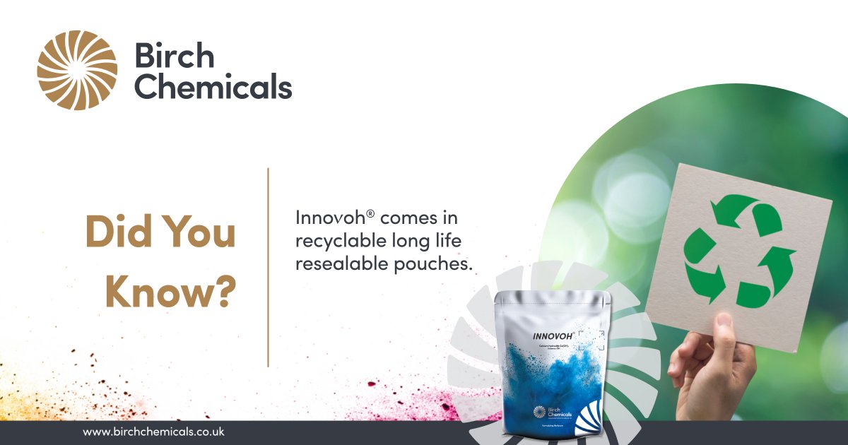 All Innovoh® #calciumhydroxides can be supplied in HPDE long life resealable pouches, giving double the shelf life of competitor products. 

Our resealable pouches can also be recycled at the end of their use.

ow.ly/REif50Hy5NV