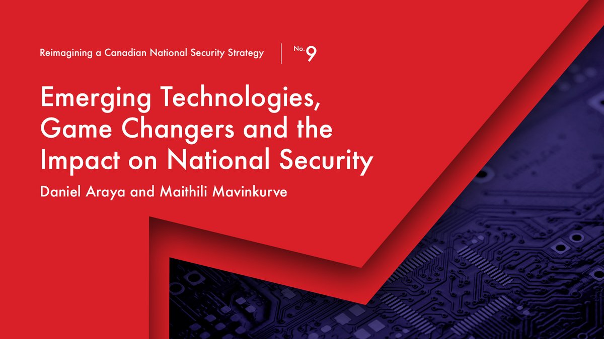 CIGIonline's tweet photo. In a new report, @DanielArayaXY and Mai Mavinkurve outline several policy proposals for managing Canadian national security strategy in the new era, looking specifically at the importance of data and data-driven technologies. 

Read here: https://t.co/ruashVraEy #cdnnatsec https://t.co/M8BT3ygLMw