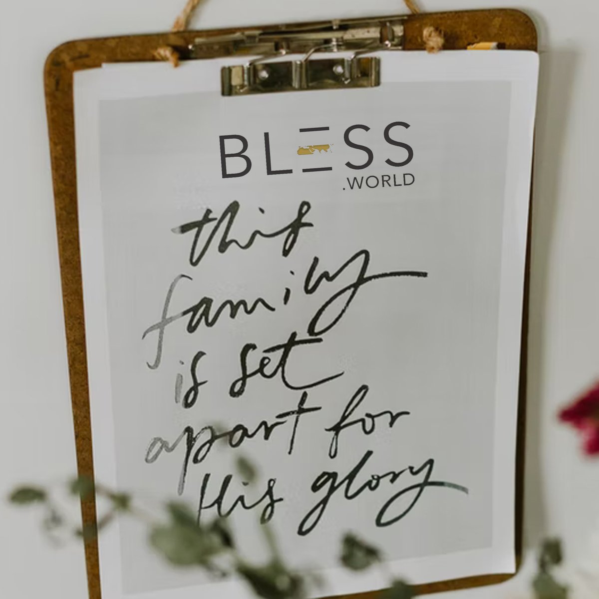 In this world, but not of this world, so we can reach the world, for the One Who created this world #BLESSed #family