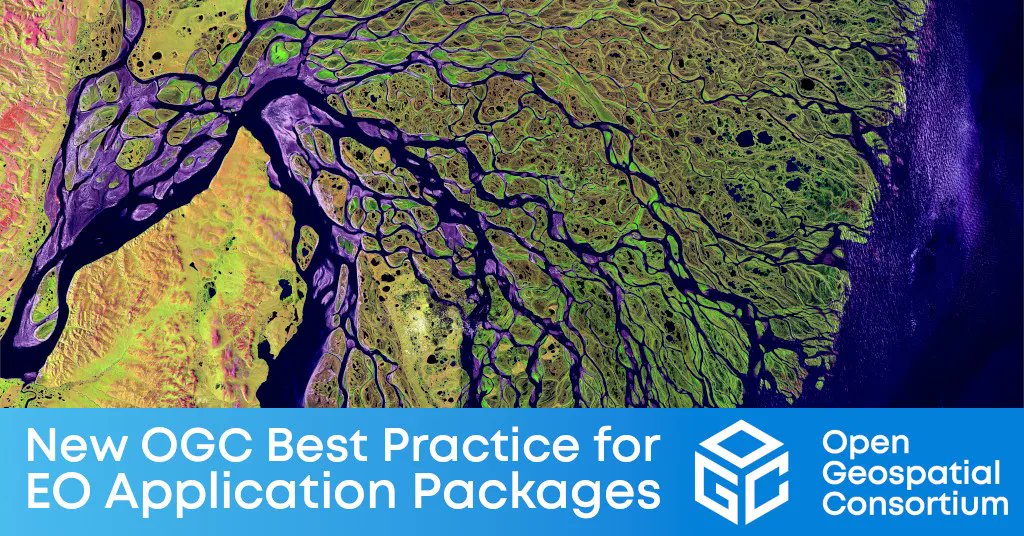 opengeospatial's tweet photo. OGC has published a Best Practice for #EarthObservation Application Packages, which outlines the implementation, packaging, and deployment of cross-cloud EO Applications - A step forward for greater efficiency and bringing the ‘user to the data.’ https://t.co/Cmx7vUHRRY https://t.co/7RhlJqfEsk