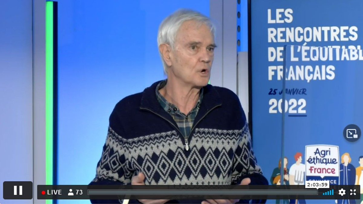 #EnDirect | « Une des ambitions du #CommerceEquitable est d’inspirer les pouvoirs publics pour définir des règles qui peuvent s’appliquer à tout le monde. » - José Tissier, prsdt de <a href="/EquitableFrance/">Commerce Équitable France</a> aux Rencontres de l'équitable français organisées par @AgriEthique
