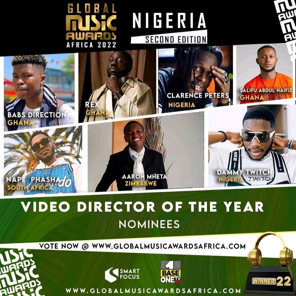 identifiedglob's tweet photo. Congratulations to @aaronmheta  for being nominated for Video Director Of The Year at the Global Music Awards Africa https://t.co/1ostgViBuD