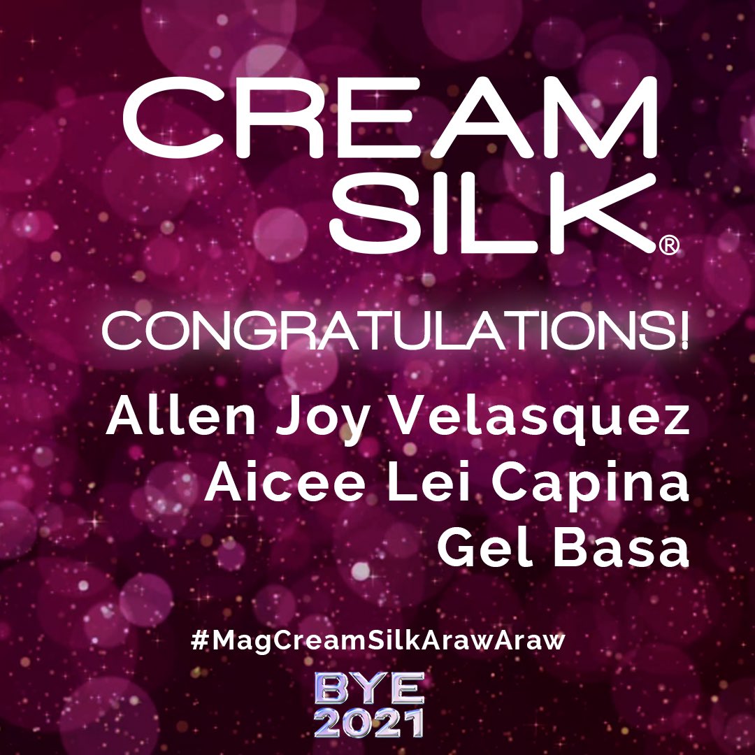 Congratulations to the winners of #MagCreamSilkArawAraw selfie contest! Let’s welcome 2022 with your gandang sigla hair! ✨