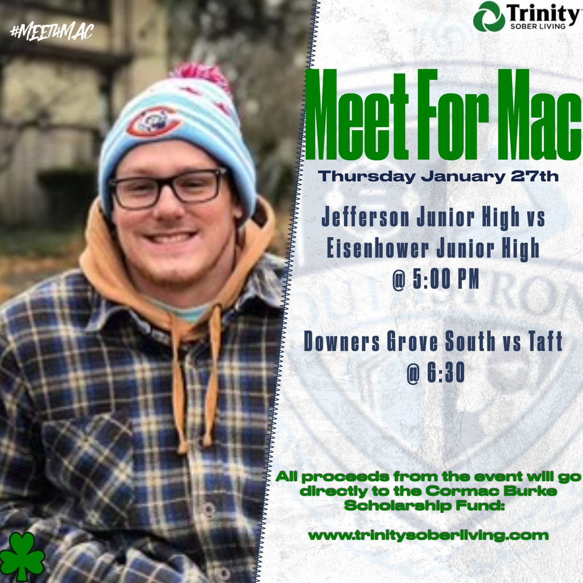 DGS_Wrestling's tweet photo. According to the @CDCgov, approximately 1.9 million children aged 3-17 have diagnosed depression. Our friend &amp; teammate Cormac Burke battled depression. Come and help support others in their battle as wrestling will host the "Meet for Mac" this Thursday, 1/27! https://t.co/0gxxMIHKTV